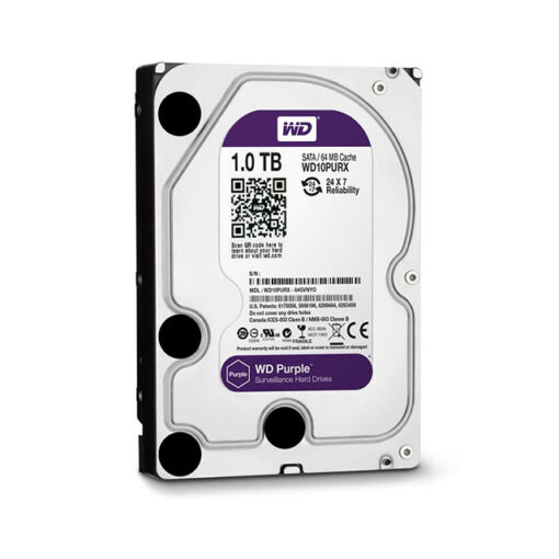 Ổ cứng HDD WD Purple 1TB 3.5 inch, 5400RPM, SATA, 64MB Cache (WD10PURZ)