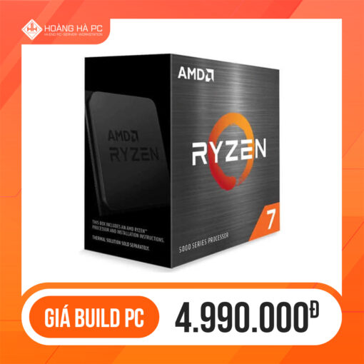 CPU AMD Ryzen 7 5800X (3.8GHz Turbo Up To 4.7 GHz, 8 Nhân 16 Luồng, 36MB Cache, AM4)